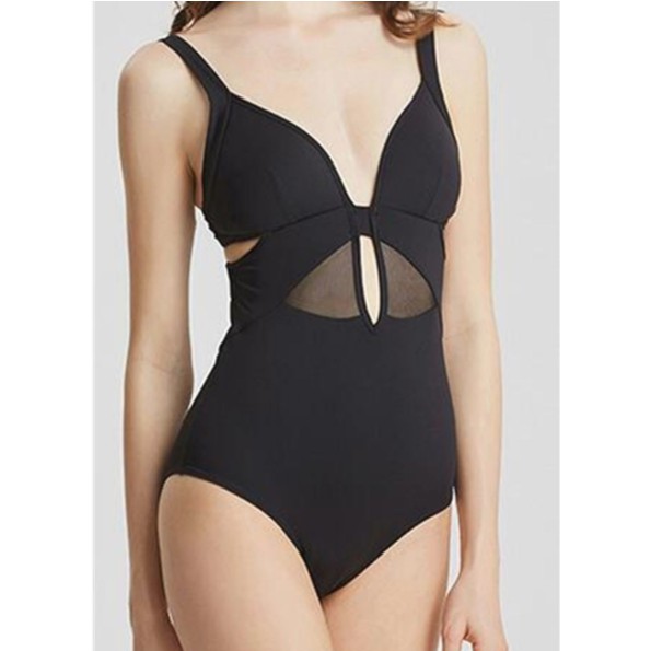 [Có sẵn] Bikini liền đen giấu dáng size 50-56kg | BigBuy360 - bigbuy360.vn