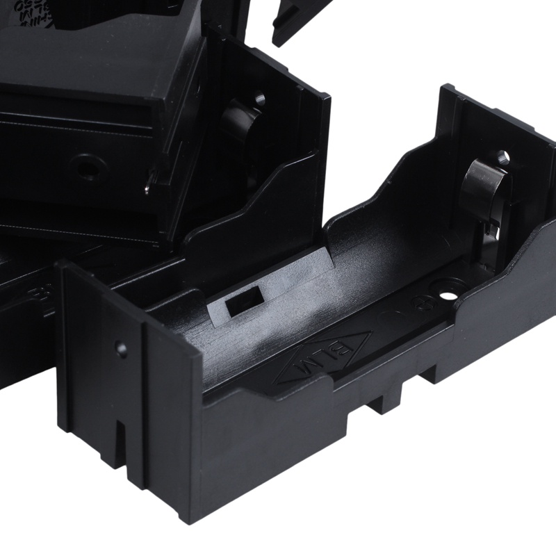 Hộp đựng pin 26650 đơn bằng nhựa Hộp đựng 10 cái Màu đen