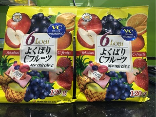kẹo trái cây vitamin C 120g