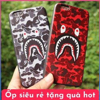 Ốp lưng iphone hình bape cá mập dẻo / chống bẩn / chống sốc đẹp và rẻ