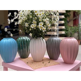 [3 mẫu] Bình hoa gốm trang trí