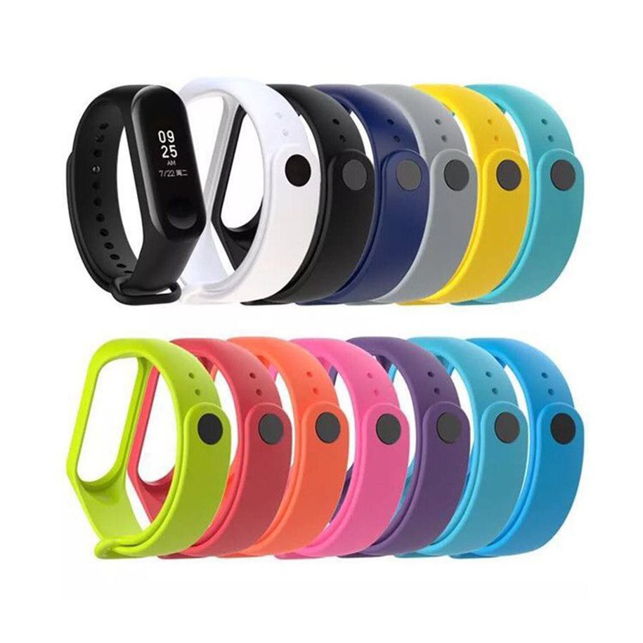 Dây Đeo Silicon Thay Thế Cho Đồng Hồ Thông Minh Xiaomi Mi Band 3