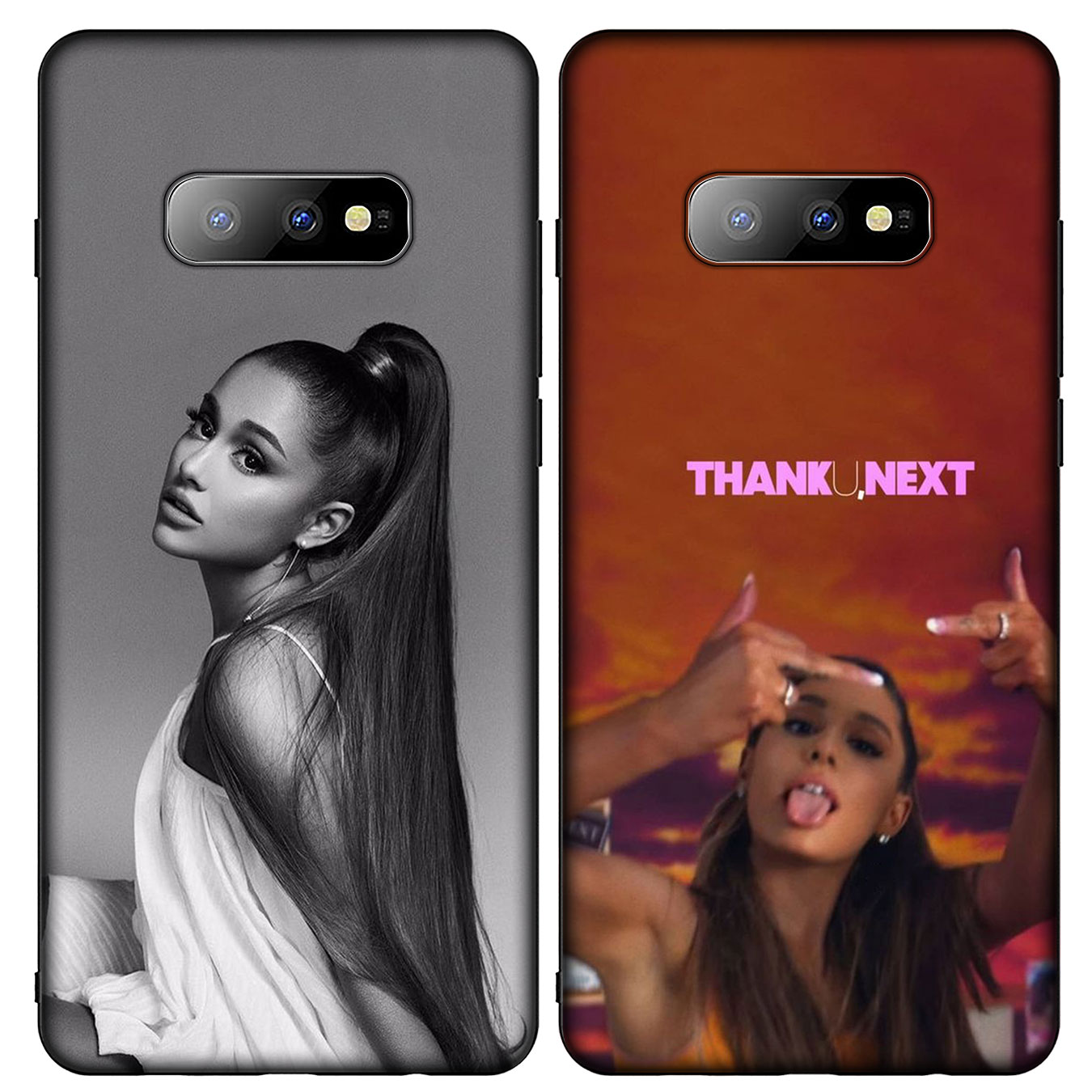 Ốp điện thoại silicon hình Ariana Grande cho Samsung Galaxy A9 A8 A7 A6 Plus J8 2018 + A21S A70 M20 A6+ A8+ 6Plus