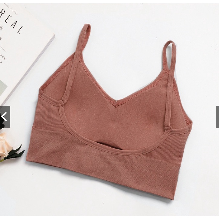 Áo Lót bầu - Áo Bra Nữ QT16905-  2 dây tập gym chữ U hở lưng ÁO NGỰC không gọng nâng ngực gợi cảm co giãn tiện lợi PK