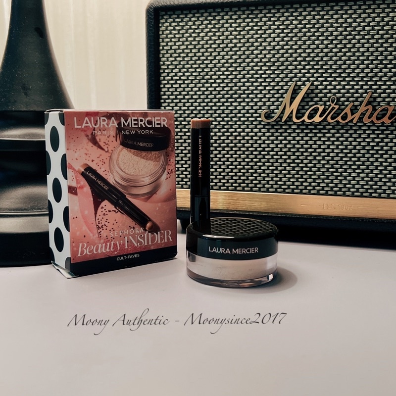 𝗦𝗘𝗧 𝗟𝗔𝗨𝗥𝗔 𝗠𝗘𝗥𝗖𝗜𝗘𝗥 𝗠𝗜𝗡𝗜 gồm phấn phủ , kẻ mắt nhủ ,son