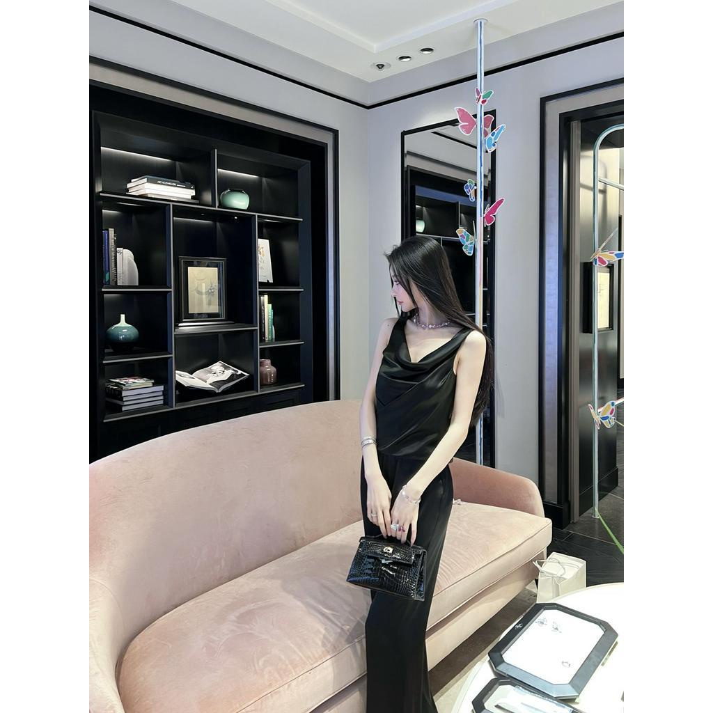 Quần Satin Dài Ống Suông Thời Trang Dành Cho Nữ 61196