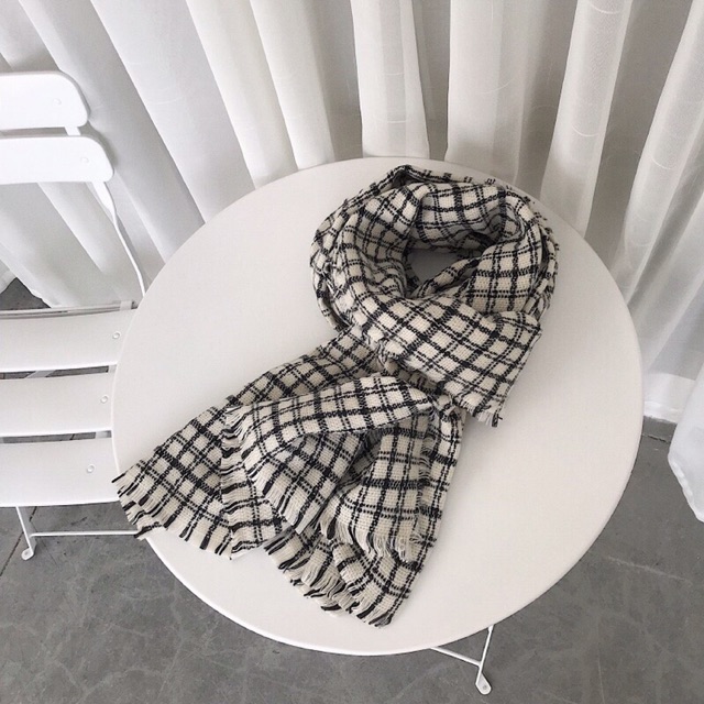 [HÀNG CÓ SẴN] Khăn K3- Khăn quàng cổ kẻ caro nam nữ unisex mùa đông Hàn Quốc