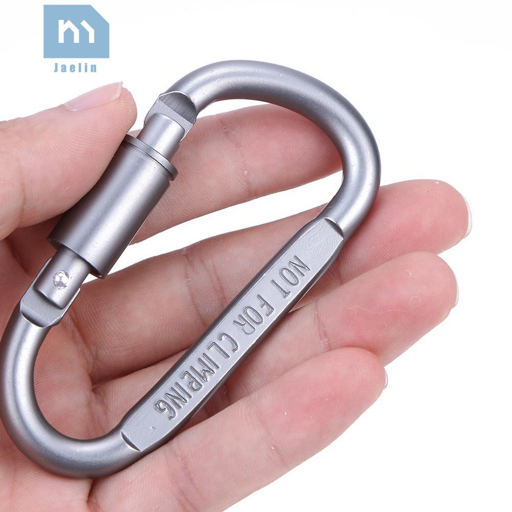 Móc khóa đa năng hình chữ D bằng hợp kim nhôm tiện dụng