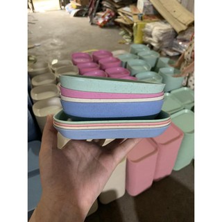 [Siêu Rẻ] Sét 8 Đĩa Lúa Mạch🍓FREESHIP🍓Bộ Đĩa Lúa Mạch Hót 2021