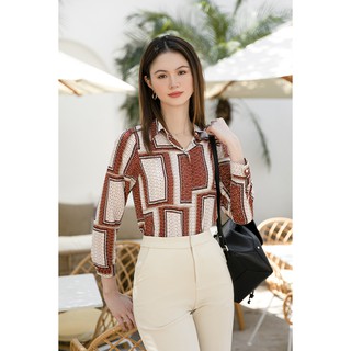 Áo Sơ Mi Lụa Cam Nacer