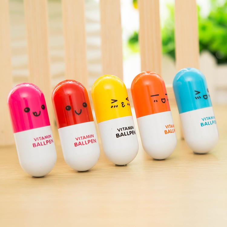 6 Chiếc Nhỏ Nguyên Chất Và Tươi Và Đáng Yêu Viên Bút Bi Bút Hoạt Hình Bút