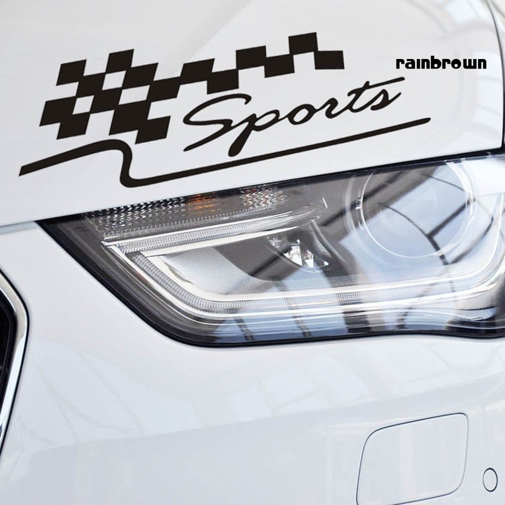 Đề Can Dán Trang Trí Xe Ô Tô Hình Lá Cờ Độc Đáo