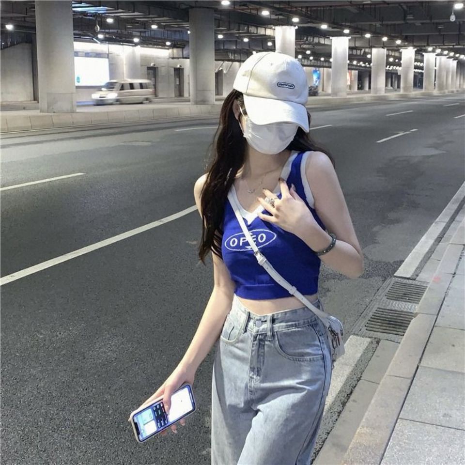 Áo Hai Dây Dáng Ngắn Ngọt Ngào Phong Cách retro Mỹ Cho Nữ áo yếm JL-MX-04