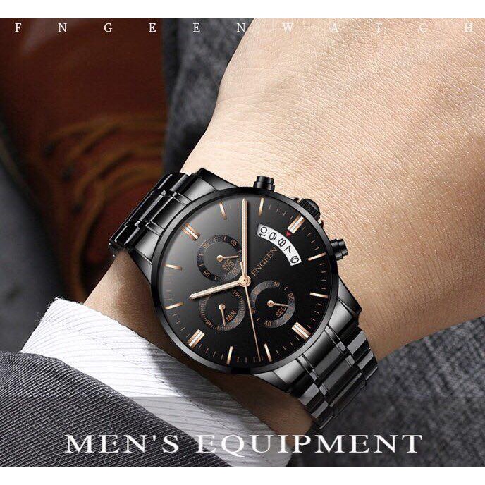 Đồng Hồ Nam Chính Hãng FNGEEN TD4 Dây Thép Không Gỉ Cao Cấp Thời Trang Phiên Bản Doanh Nhân Có Lịch Ngày | BigBuy360 - bigbuy360.vn