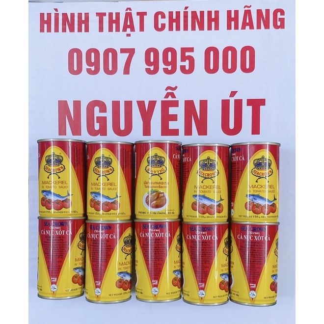 cá nục sốt cà sea crown 10 hộp 155g