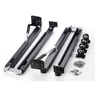 Bộ phụ kiện bàn gấp, có piston, 4 bánh xe