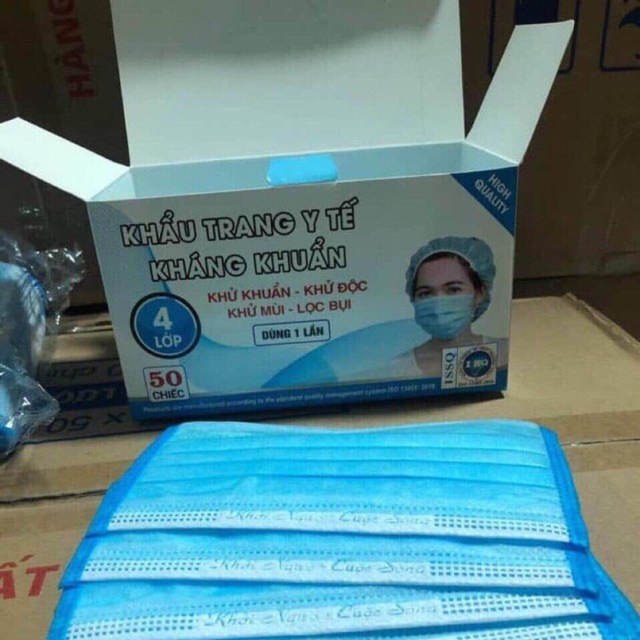 Khẩu trang giấy kháng khuẩn xịn