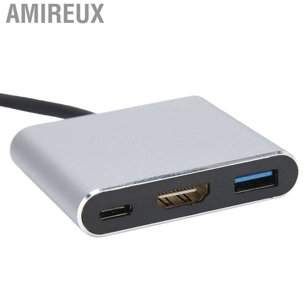 Bộ Chuyển Đổi 3 Trong 1 Usb 3.1 Hub Type-C Sang 3.0 Hdmi Usb-C 4k Hd