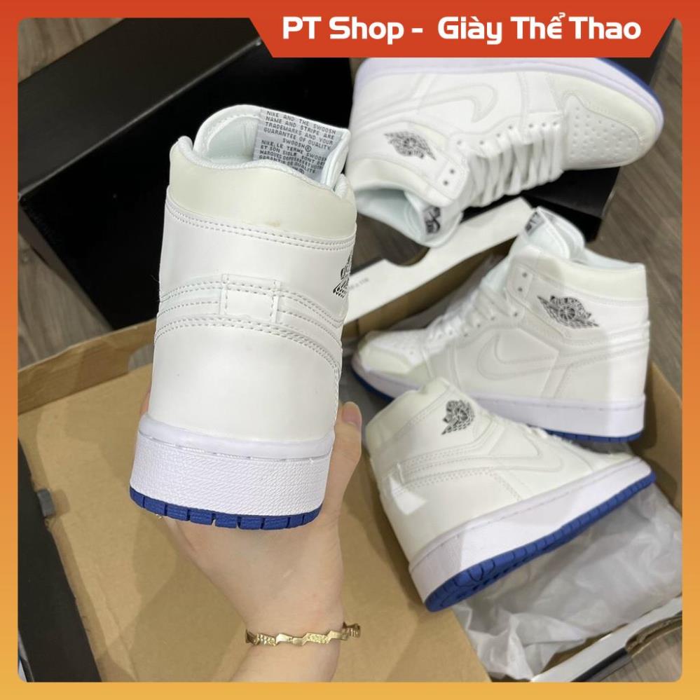 PT Shop [FreeShip+ Hàng Xịn] Giày Jordan trắng cao cổ đổi mầu mới, Giầy JD1 trắng chuyển màu Hót trend , Giày Sneaker