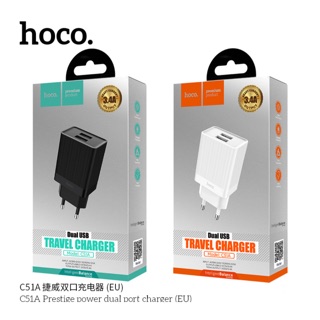 Củ sạc nhanh 2 cổng usb 3.4a hoco c51a.