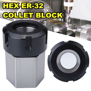 ER32 Hex Collet Block Spring Chuck Collet Holder For CNC Lathe Engraving Machine