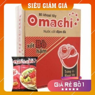 (SALE SỐC) (SALE)Thùng mì Omachi bò, sườn 30 gói 80g (shopmh59)