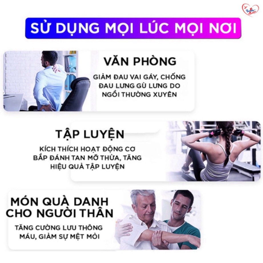 Súng Massage Cầm Tay 4 Đầu 6 Chế Độ | Giảm Đau Căng Cơ, Trị Nhức Mỏi Vai Gáy, Thoái Hóa Khớp