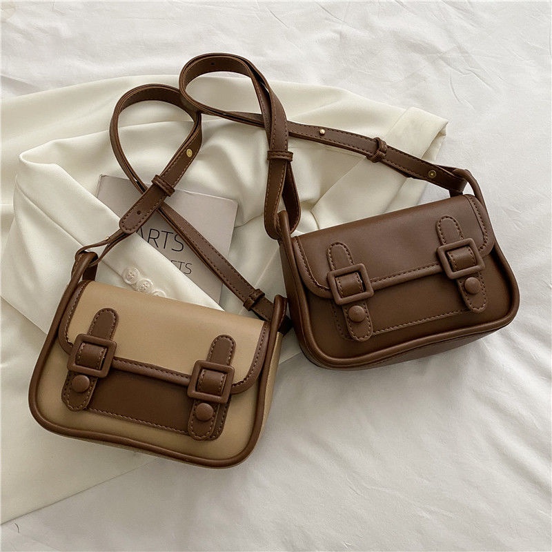 Cambridge bag for women 2022 new fashion contrast color small square French niche underarm bag all-match ins messenger bag