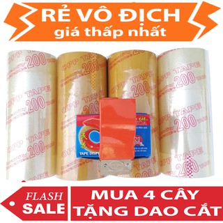 BĂNG KEO 200Y TRONG ĐỤC (cây 6 cuộn)