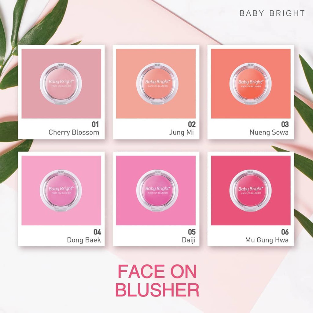 Phấn Má Hồng Baby Bright Face On Blusher 5g #06 Mu Gung Hwa | BigBuy360 - bigbuy360.vn