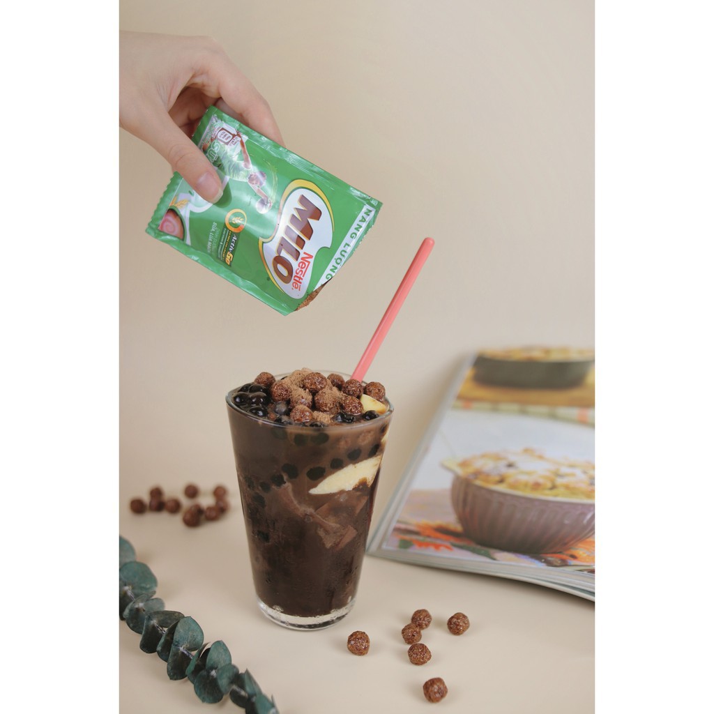 Set Milo Dầm Trân Châu Pudding Siêu Ngon