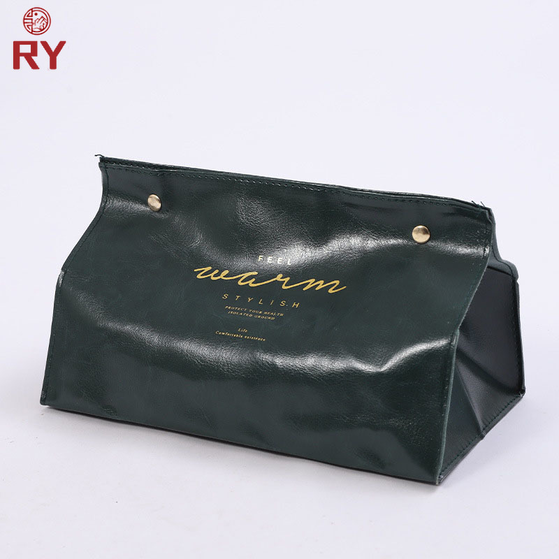 Hộp Đựng Khăn Giấy Để Bàn Bằng Da Thiết Kế Đơn Giản