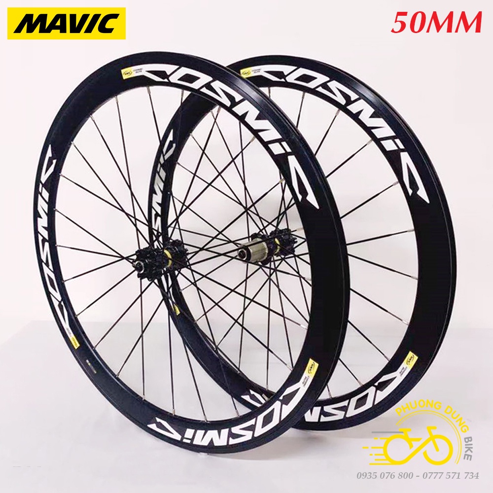 Bộ vành nhôm xe đạp MAVIC COSMIC ELITE 700Cx50mm - CỐI NỔ