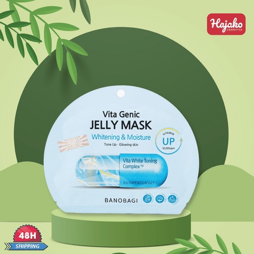 Mặt Nạ Bổ Sung Vitamin BANOBAGI VITA GENIC JELLY MASK  WHITENING and MOISTURE 30ml mẫu mới 2021 - HAJAKO