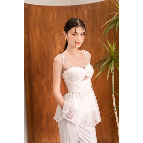 Quần dài nữ CHOCOO Devon Pants thiết kế ống loe trắng