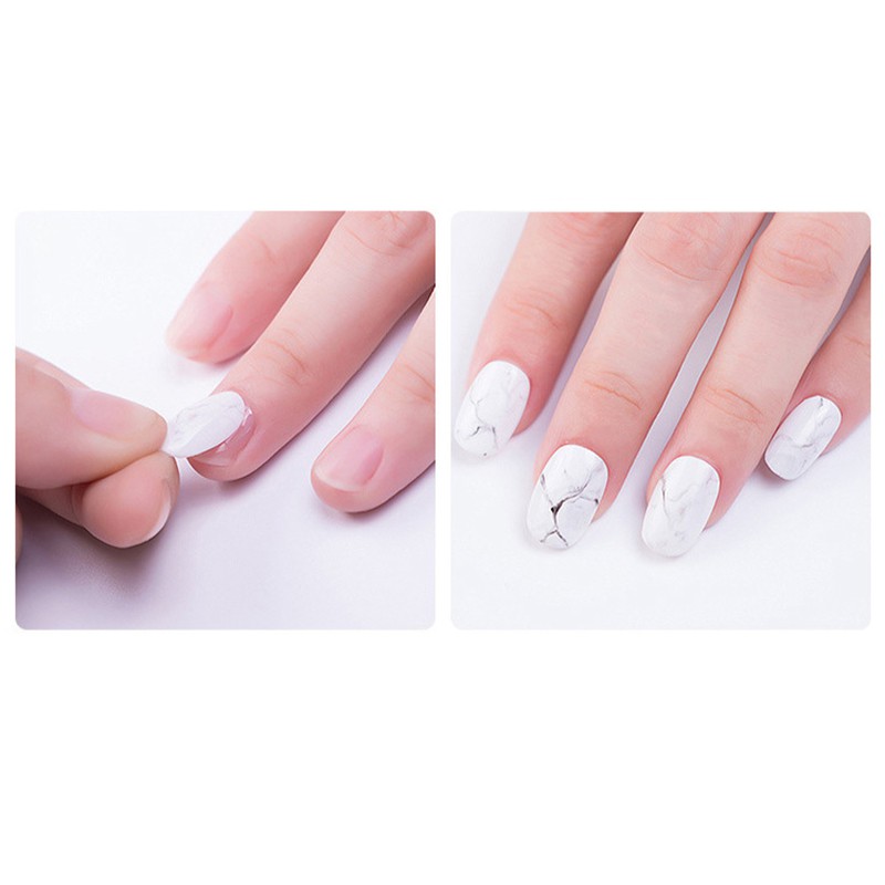 {bigapple} Set 72 Móng Tay Giả Xi Măng Màu Vàng Thạch Nâng Cao