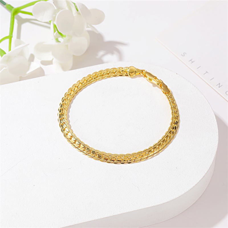 Vòng Tay Mạ Vàng 18k Thiết Kế Đơn Giản Thời Thượng Cho Nữ | BigBuy360 - bigbuy360.vn
