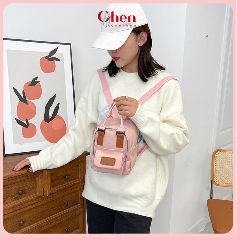 Balo nữ mini ChenHua balo vải thời trang ulzzang đi chơi du lịch đẹp BL83
