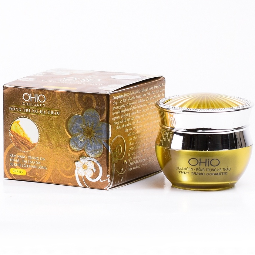Kem nám OHIO Đông Trùng Hạ Thảo Trắng Da thâm  tái tạo se Khít Lỗ Chân Lông