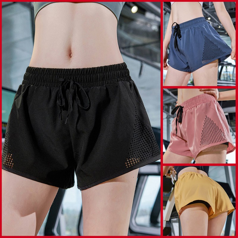 Quần short nữ 2 lớp Louro QF26🔥CÓ ẢNH THẬT🔥, kiểu quần tập yoga, gym, zumba, thông thoáng, co giãn 4 chiều