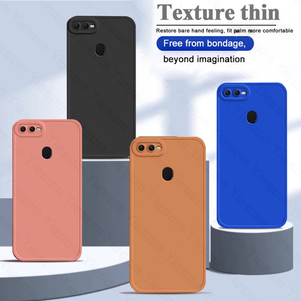 Ôp Điện Thoại Silicon Dẻo Màu Trơn Thời Trang Cho oppo a12 a5s a7 a11k a1k a3s a5 a9 2020 a57 4g 2022 a37 Ốp