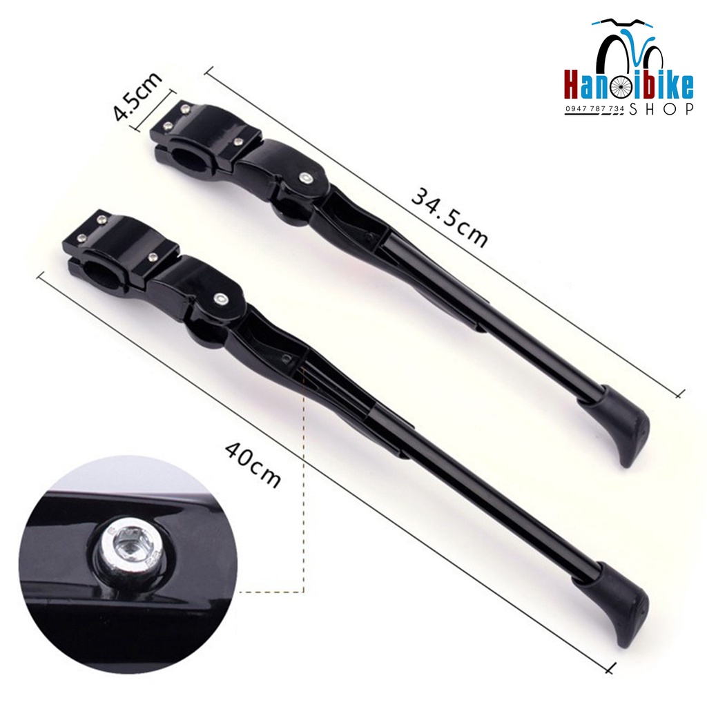 Chân chống xe đạp 1 điểm nhôm sử dụng cho road, mtb, fixed gear