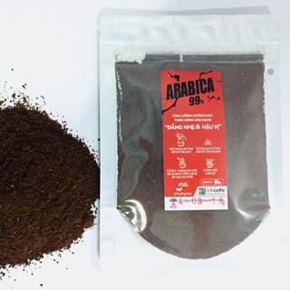 100gr Cafe Bột Arabica Nguyên Chất - Lakcafe Với Bí Quyết Nông Dân Dak Nông - Cafein Cao, Thơm Nồng, Đắng Nhẹ & Hậu Vị