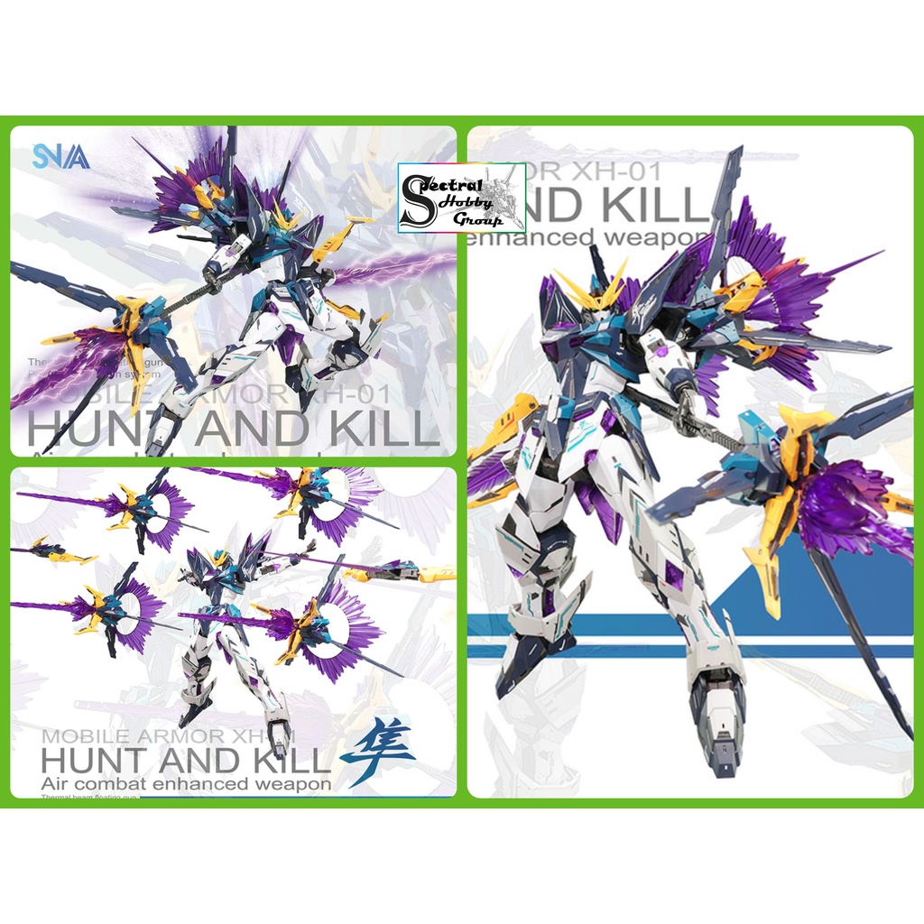 Mô hình lắp ráp MG 1/100 Hunter Hunt kill Air Combat enhanced weapon XH01 Supernova