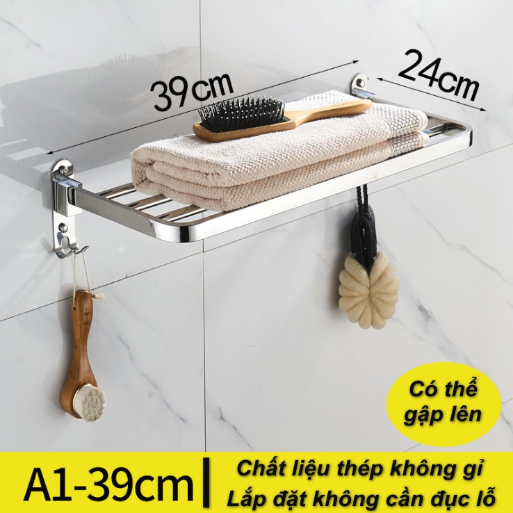 Giá treo khăn tắm không cần khoan SlimFix SUS304 - Home and Garden