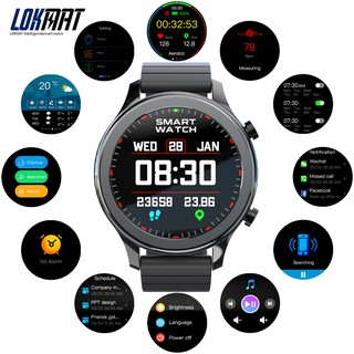 LOKMAT TIME Smart Watch Full Touch Screen Fitness Tracker Heart Rate Monitor Blood Oxygen Couple Smartwatches For IOS Android