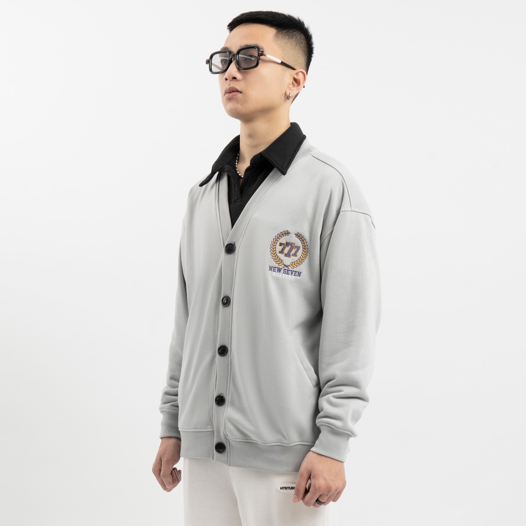 Áo Khoác Cardigan N7 Newseven ACADEMY basic nam nữ form rộng Local Brand