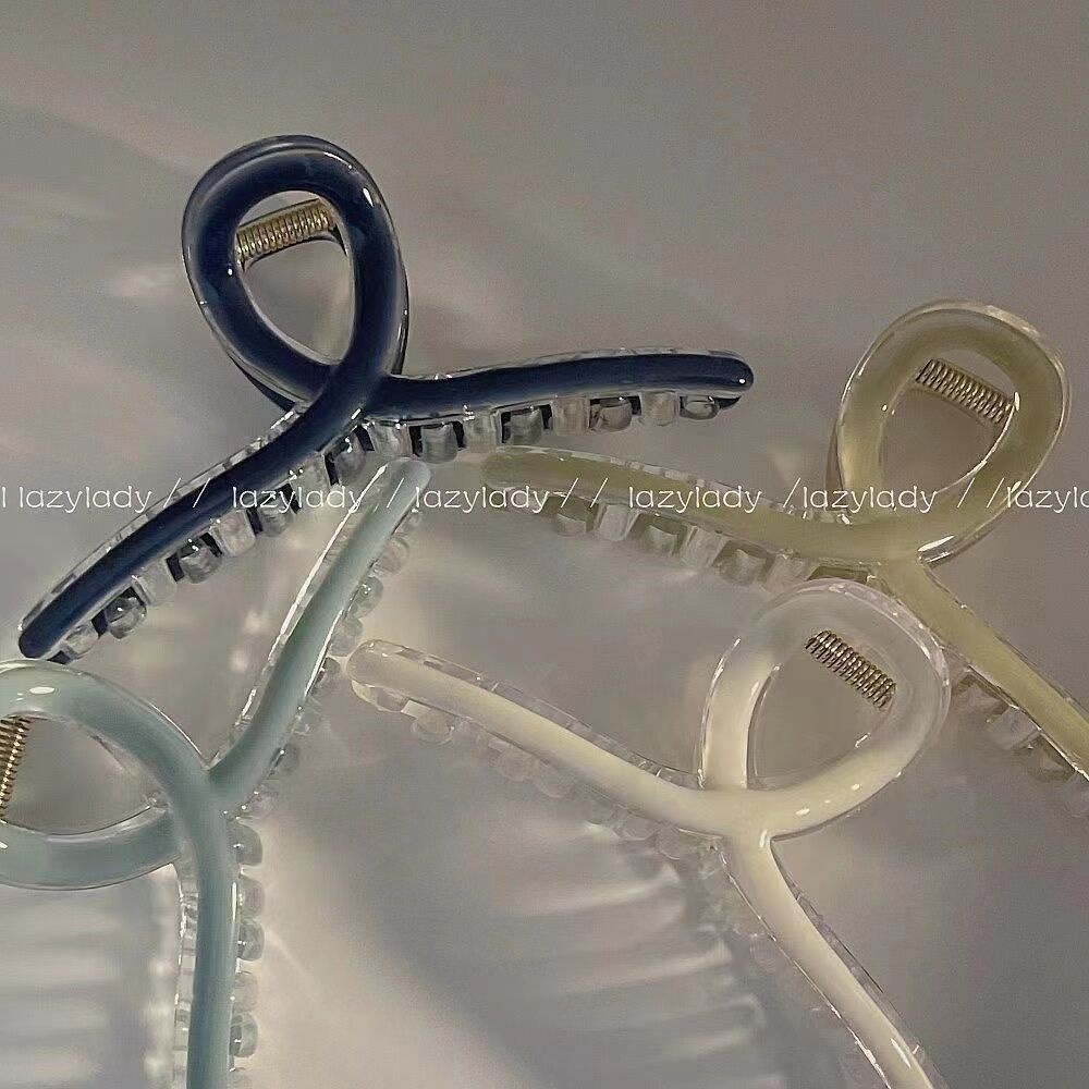 Mẫu Kẹp Tóc Cá Mập senior sense Mới Mùa Xuân Hè Mẫu Trơn Lưng Trơn Để Lấy Đầu Kẹp Tóc net red
