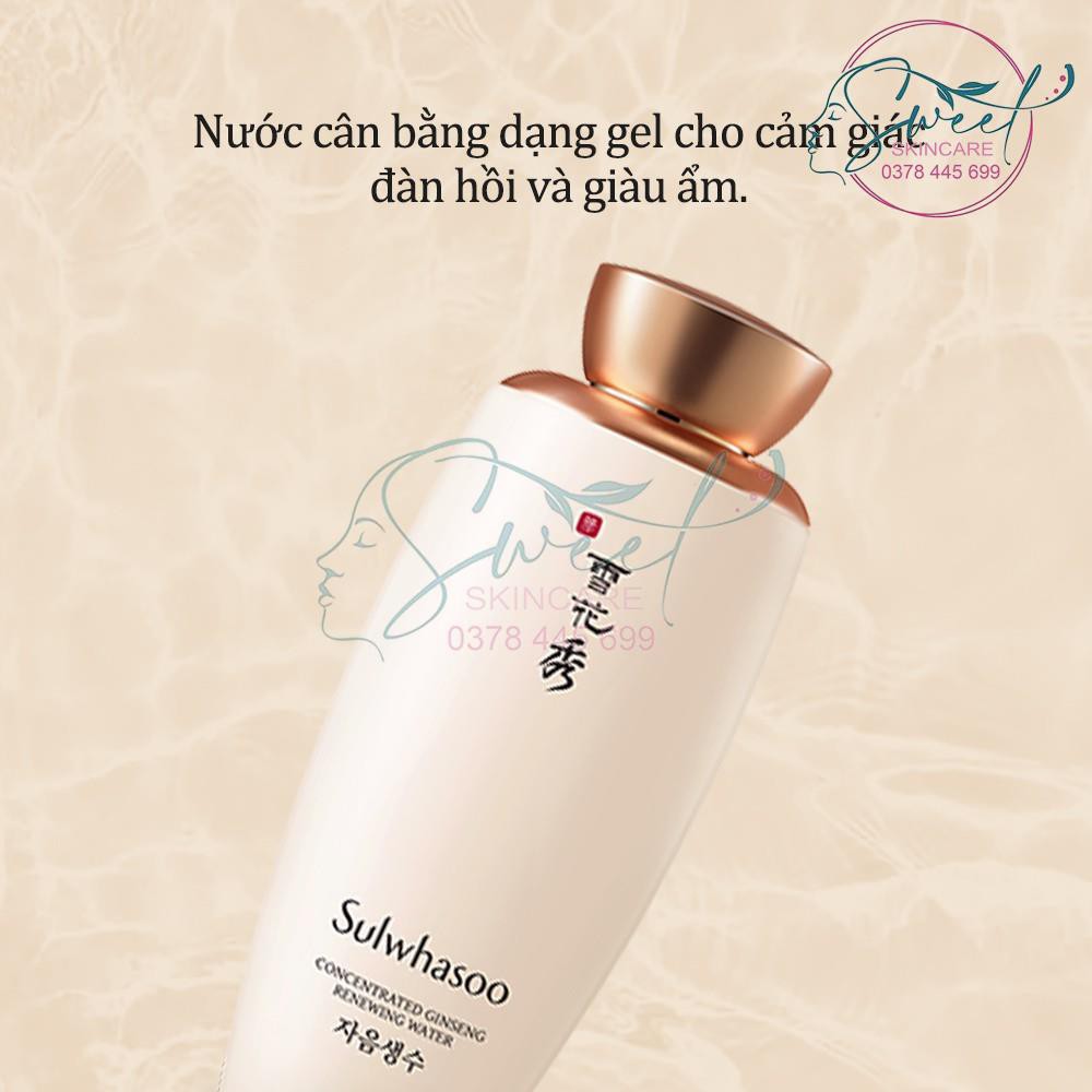 Nước cân bằng ngăn ngừa lão hóa Sulwhasoo Concentrated Ginseng Renewing Water 125ml  ❤️ SWEET skincare