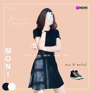 Đầm body tay ngắn, đầm thun ôm dáng xòe màu đen